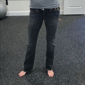 True Religion billy, black wash, size 28 jeans